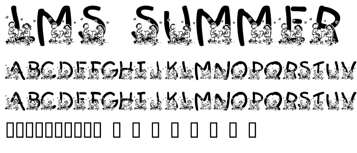 LMS Summer Camp Love font